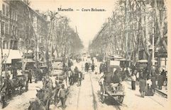 CPA Marseille Cours Belsunce Attelages