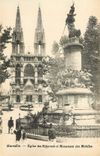 CPA Marseille Eglise des Reformes et Monument des Mobiles 