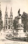 CPA Marseille Eglise des Reformes et Monument des Mobiles 