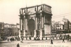 CPA Marseille L'Arc de Triomphe Place d'Aix 