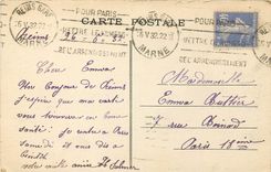 CPA Reims Statue de Jeanne D'Arc 