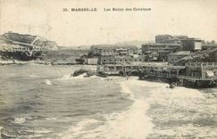 CPA Marseille Les Bains des Catalans 