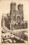 CPA Reims La Cathedrale Place du Cardinal Lucon 