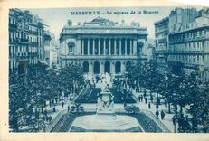 CPA Marseille Le square de la Bourse 