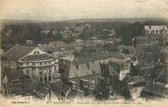 CPA Beauvais Panorama pris dur l'Eglise Saint Etienne 
