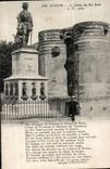 Angers CPA the castle Statue of king Rene
