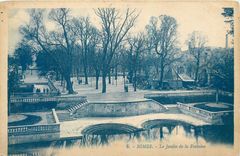 CPA Nimes Le Jardin de la Fontaine 