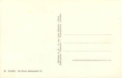 CPA Paris Le Pont Alexandre III 