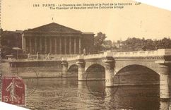 CPA Paris La Chambre des Deputes et le Pont de la Concorde 