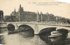 CPA Paris La Conciergerie et le Pont au Change 