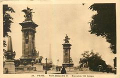 CPA Paris Pont Alexandre III Tour Eiffel