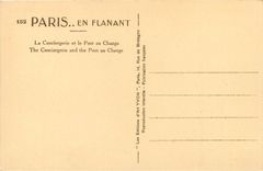 CPA Paris en flanant La Conciergerie et le Pont au Change