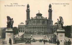 CPA Paris Le Trocadero et le Pont d'Iena 