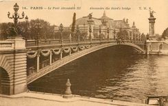 CPA Paris Le Pont Alexandre III 