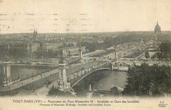 CPA Tout Paris Panorama du Pont Alexandre III Invalides et Gare des Invalides 