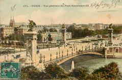 CPA Paris Vue generale du Pont Alexandre III 