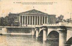 CPA Paris La Chambre des Deputes et le Pont de la Concorde 