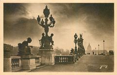CPA Paris Motifs decoratifs du Pont Alexandre III 