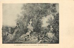 CPA N Lancret l'Automne Musee de Louvre 