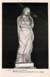 CPA Musee de Louvre Femme grecque statue funeraire antique 