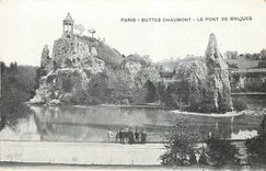 CPA Paris Buttes Chaumont Le Pont de Briques 