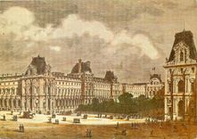 CPM Paris du temps jadis Le Louvre 