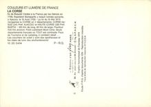 CPM Couleurs et Lumiere de France La Corse 