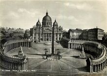 CPM Roma Piazza e Basilica di S Pietro 