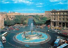 CPM Roma Place Esedra et Gare Termini 