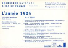 CPM Orchestre National d'Ile de France Mercier 