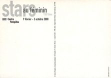 CPM Stars au Feminin Centre Pompidou Paris 2000