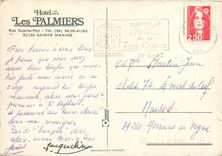 CPM St Tropez Hotel Les Palmiers Sainte Maxime