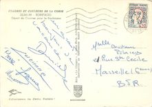 CPM Charmes et Couleurs de la Corse Bonifacio Depart du Courrier pour la Sardaigne Bateau