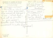 CPM Couleurs et Lumiere de France Chateau de Versailles Yvelines Louis XIV Les parterres du Midi Le 