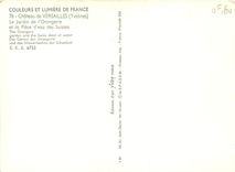 CPM Couleurs et Lumiere de France Chateau de Versailles Yvelines Le Jardin de l'Orangerie et la Piec
