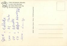 CPM Veckring Moselle Le petit train electrique 