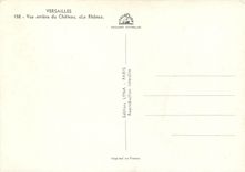 CPM Versailles Vue arriere du Chateau Le Rhone 