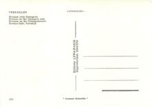 CPM Versailles Terrasse core Orangerie 