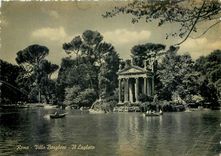 CPM Roma Villa Borghese Le petit Lac 