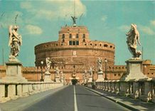 CPM Roma pont et chateau Saint Ange 