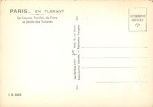 CPM Paris en flanant Le Louvre Pavillon de Flore et Jardin des Tuileries
