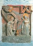 CPM Suisse Estavayer le Lac Collegiale St Laurent Bas relief de l'Annonciation 
