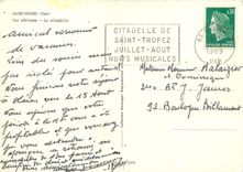 CPM Saint Tropez Var Vue aerienne La citadelle