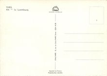 CPM Paris Le Luxembourg 