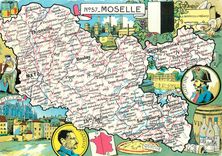 CPM Moselle d'Une partie de la Lorraine 