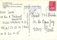 CPM En Champagne l'une des 47 galeries spectaculaires des Caves