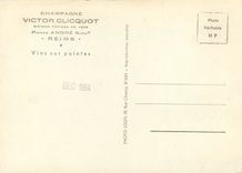 CPM Champagne Victor Cliquot Maison fondee en 1892 Pierre Andre Succr Reims Vins sur pointes 