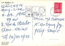 CPM Mumm et Cie Reims Vins de reserve 