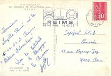 CPM Mumm et C Vincole de Champagne Reims Un Caveau 