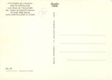 CPM Paysages de France Route Napoleon Les Clues de Taulanne Alpes de Haute Provence